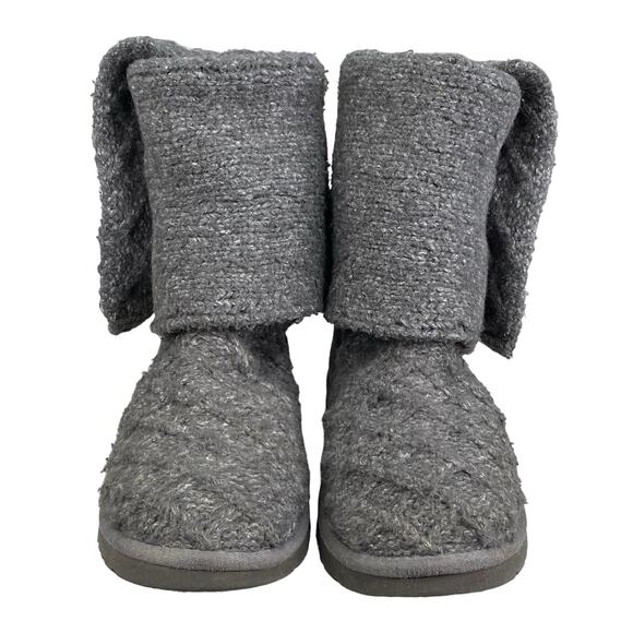 Ugg Women's Cardy Gray Knit Pull On Winter Boot Size US 7 - Picture 6 of 12
